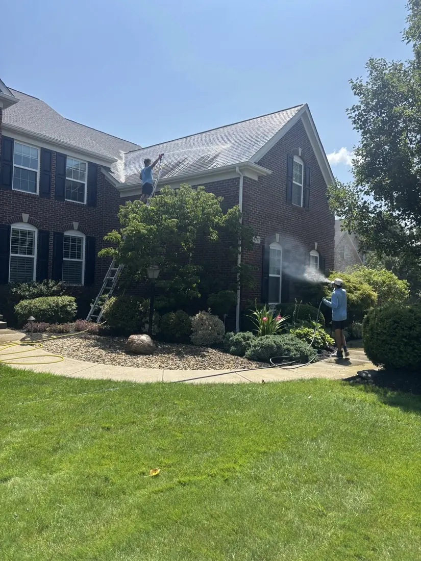 Second view of the cleaned Avon, OH home exterior