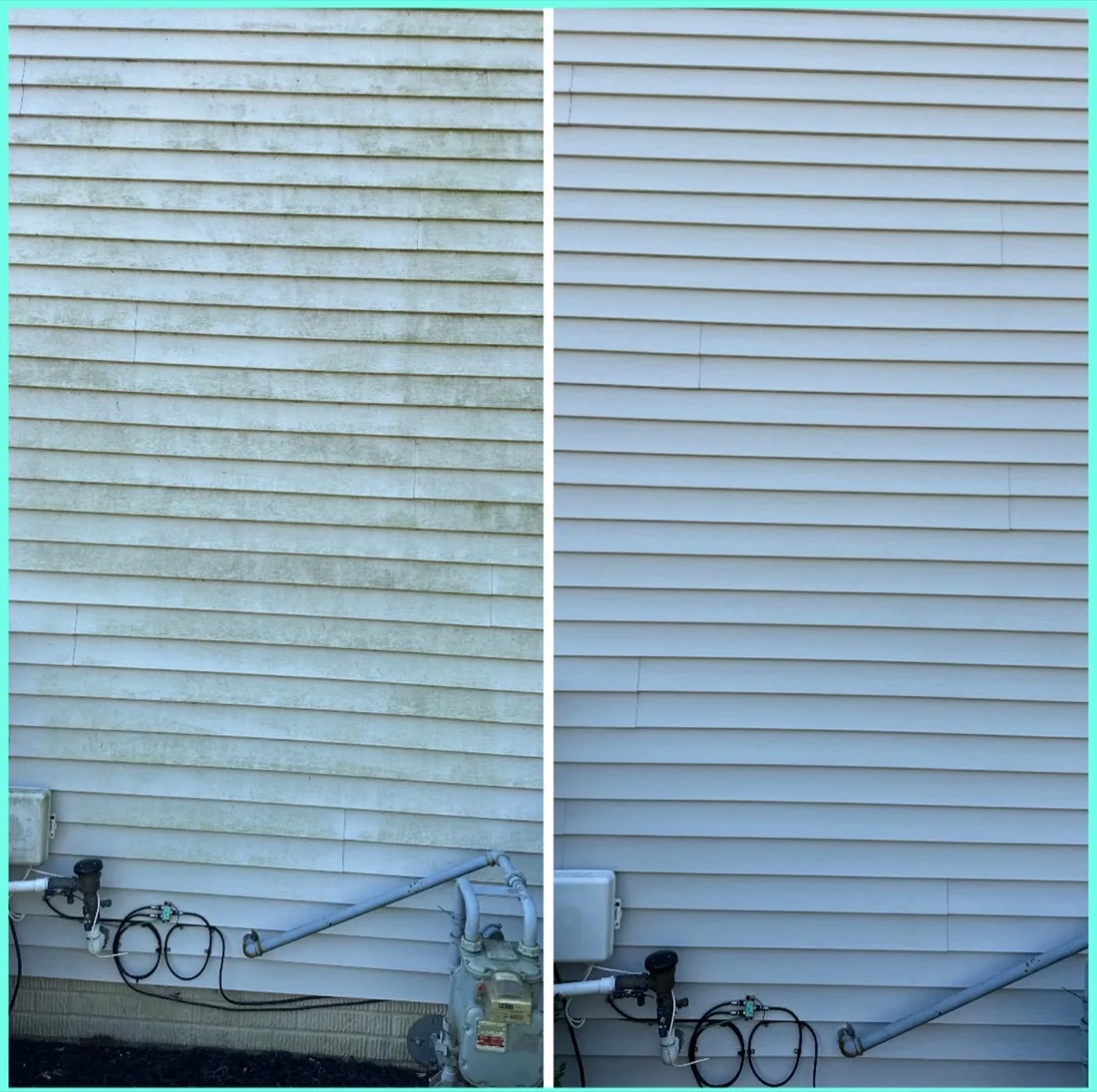 Before and after: exterior window and screen cleaning
