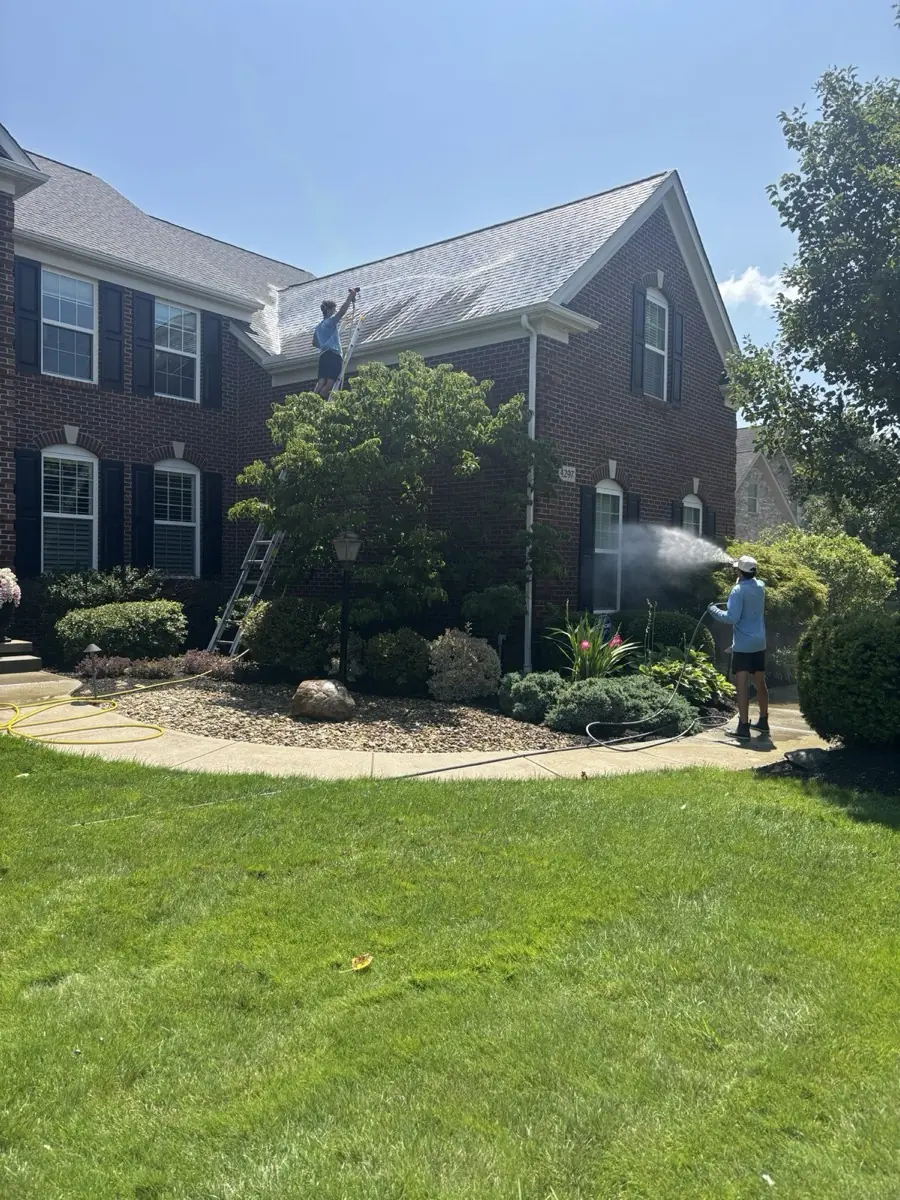 Recent exterior cleaning job in Avon, OH